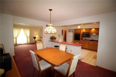 Dining room open to kitchen.