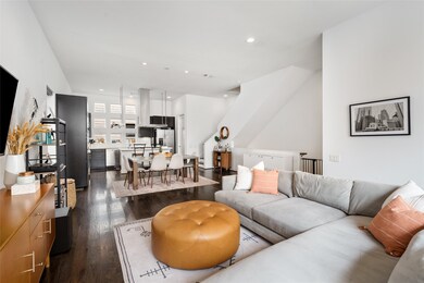 Spacious open living space on second floor