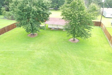 Fenced back yard