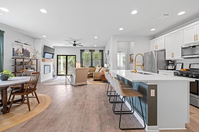 Kitchen featuring appliances with stainless steel