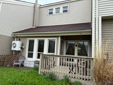 Back side of townhouse facing slopes