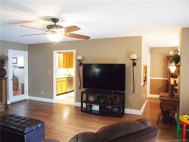 View of the dining room, kitchen and sunroom