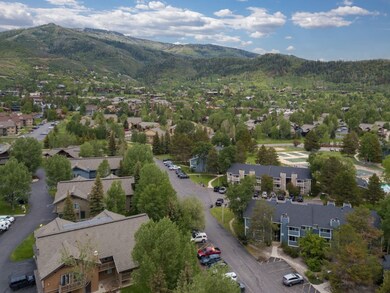 Aerial perspective of suburban area featuring moun
