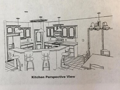 1778 kitchen perspective view