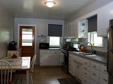 Kitchen. The kitchen shines with ample natural lig