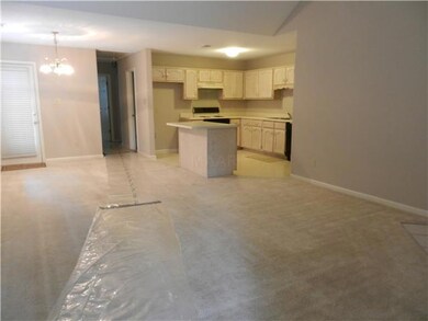 A view from the front door showing the open floor 
