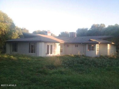 North side of house
