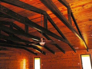 Beamed ceiling