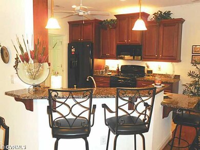 Kitchen - Multi level bar and kitchen countertop.