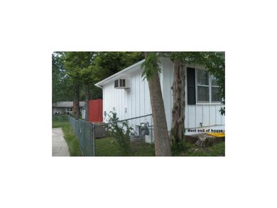 West side of house, chain link fencing.