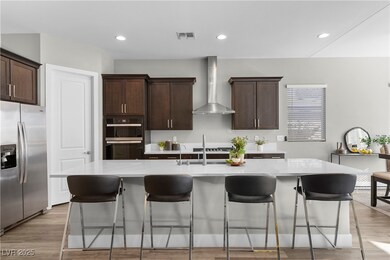Oversized quartz island with counter seating