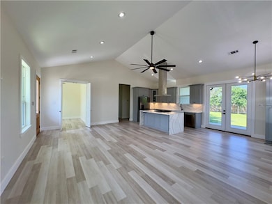 View of Living Room, Dining Room, & Kitchen