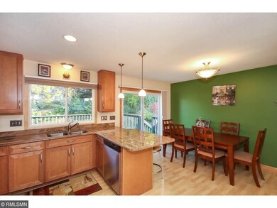 Great kitchen with lots of Maple cabinets and 42 i