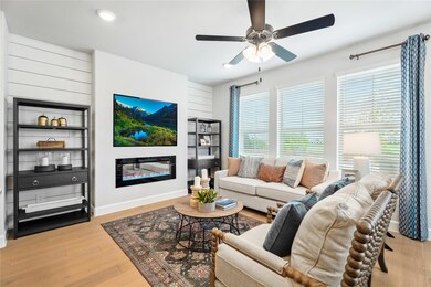 Beazer Homes Plano Gateway Watercolor floorplan. T