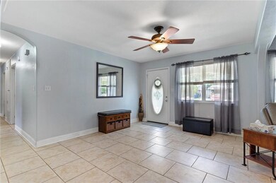 Front entrance with tile floors.
