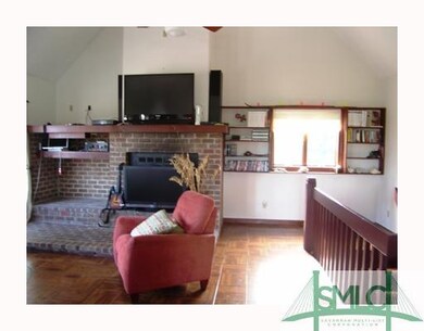 Other. Brick fireplace and built in bookshelves.