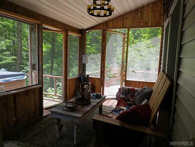Exterior Front enclosed porch