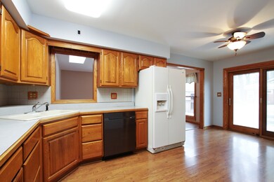 Kitchen flows into the Dining room.  Plenty of nat