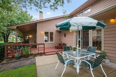 Cement patio and cedar deck