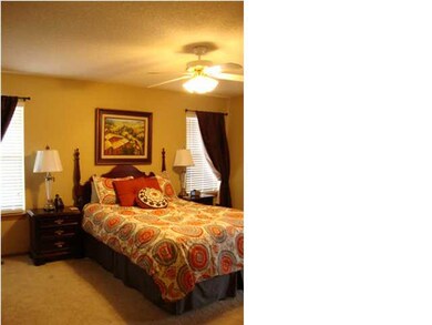 Master bedroom has walk in closet