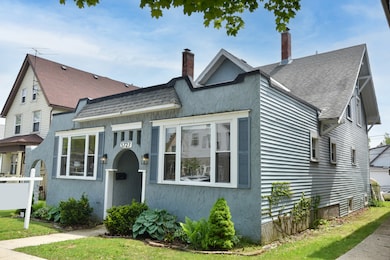 Landscaped front yard.