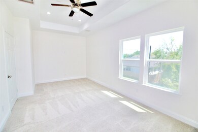 Spacious primary bedroom