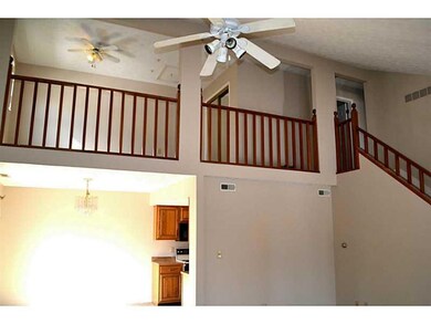 Great Room. Soaring clgs looking into the loft area that is ideal for an office or toy room!