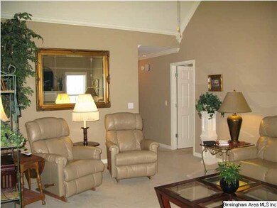 Family room has high ceilings and has room for any
