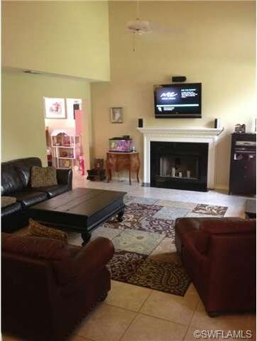 Living-room with Fireplace