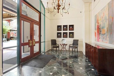 Elegant lobby entrance with secure access.
