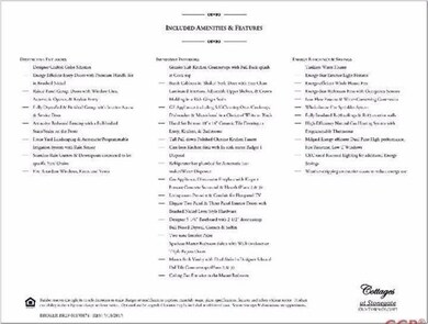 Included Amenities and Features