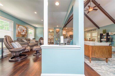 View of Open Floor Plan from Hallway! Great Floors