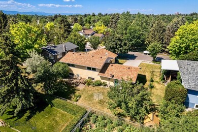 Exterior aerial overlooking backyard