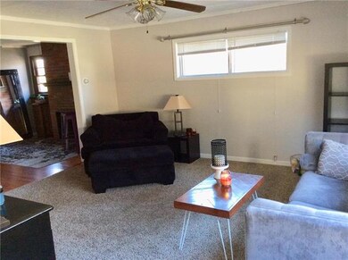 Spacious and light living room.