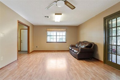 Living room or dining room, this space opens up to