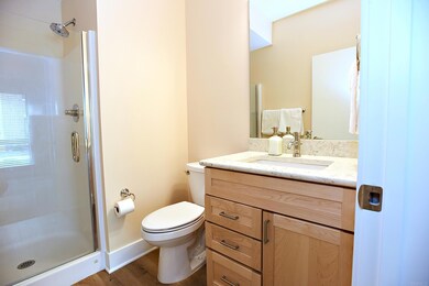 Ground level bathroom