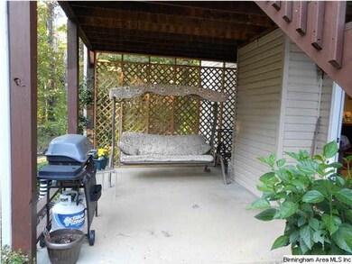Patio under deck.