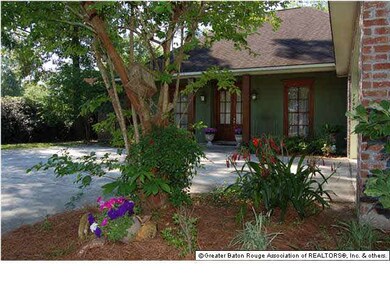 Closeup of landscaping.