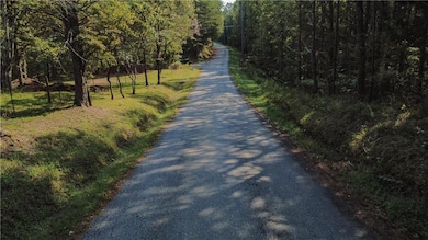 View of asphalt road featuring a view of trees