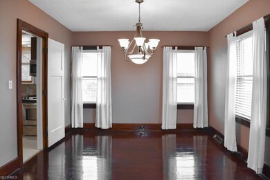 Gorgeous hardwood flooring in the dining room.