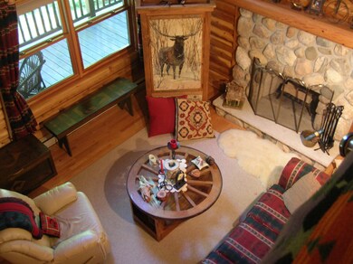 View from upper level of living room