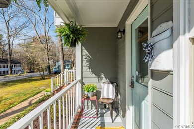 Side Porch with entry to kitchen