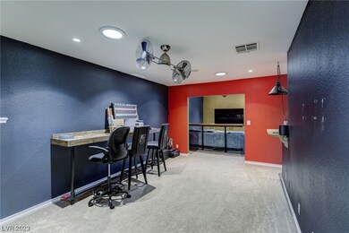 Bar room over looking the theater room