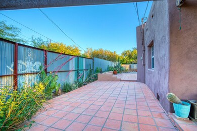 Saltillo tile patio East side