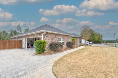 Garage on the side of home