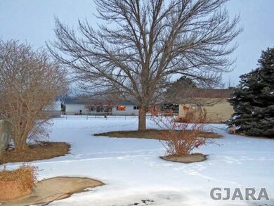 Front yard in winter - fully irrigated with sprink