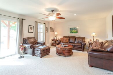 First floor family room with walk out patio access