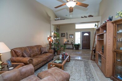 Living room and entryway