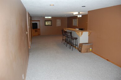 Extra large family room with bar area