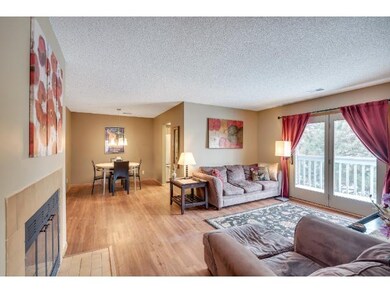 Complete with gas fireplace and French door to pri